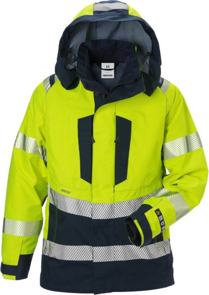 Fristads Flamestat High Vis GORE-TEX PYRAD® Damenjacke Kl. 3 4195 GXE Warnschutz-Gelb/Marine