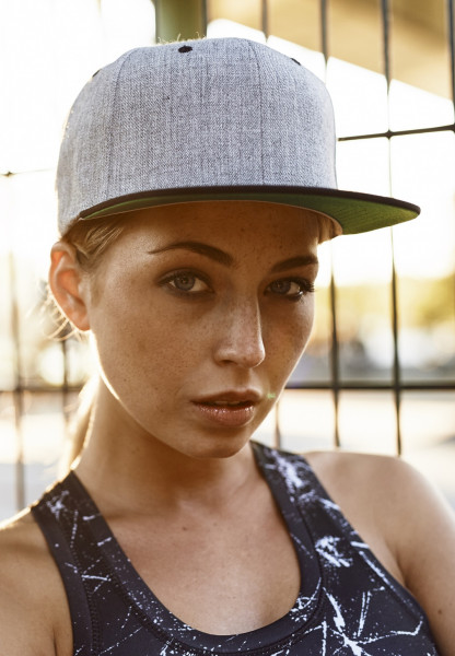 Flexfit Cap Classic Snapback 2-Tone Heather Grey/Black