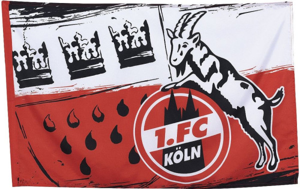 1. FC Köln Fahne Wappen 5040042