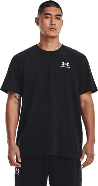 Under Armour T-Shirt UA Heavyweight Kurzarm-Oberteil mit aufgesticktem Logo