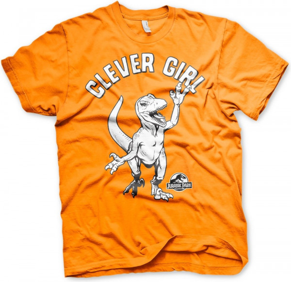 Jurassic Park Clever Girl T-Shirt Orange