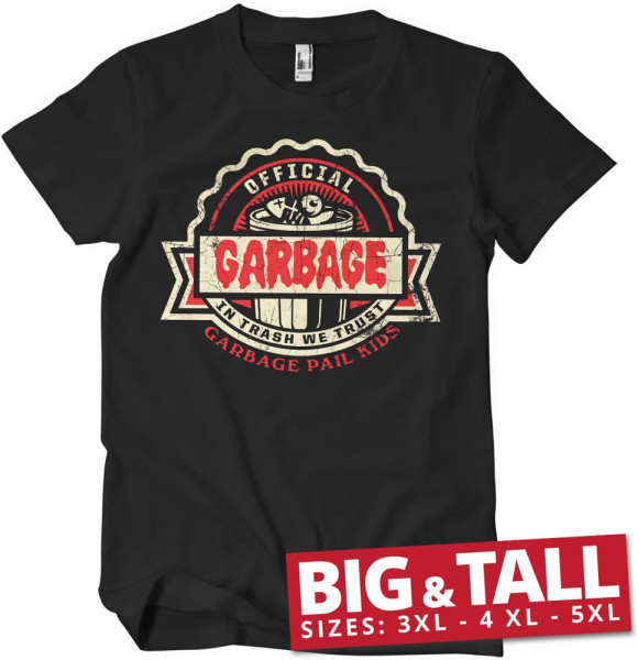 Garbage Pail Kids Official Garbage Big & Tall T-Shirt Black