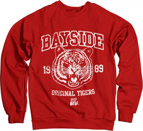 Saved By The Bell Bayside 1989 Original Tigers Sweatshirt Red