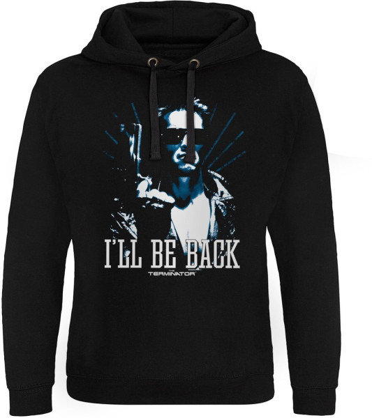 Terminator I'Ll Be Back - Duotone Epic Hoodie Black