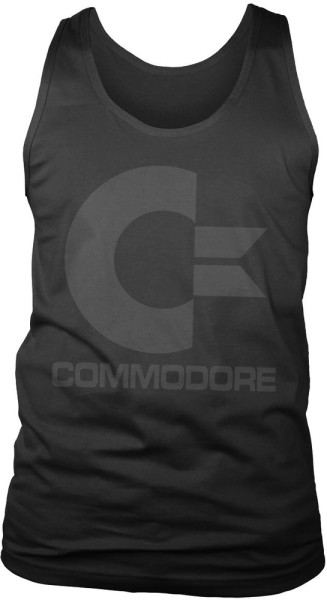 COMMODORE/C64 Tank Top Commodore Black Logo Tank Top LN-7-COM007-H67-1