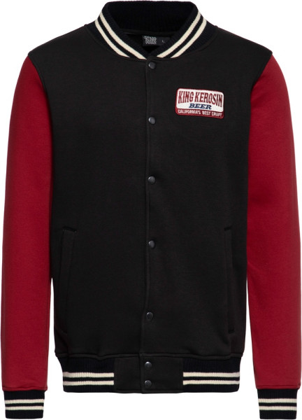 King Kerosin College Sweat Jacke "King Kerosin Beer" KKI34002