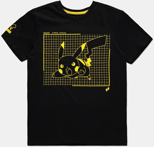 Pokémon - Attacking Pika - Men's T-Shirt Black