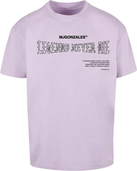 MJ Gonzales T-Shirt Legends Never Die Heavy Oversized Tee 2.0 Lilac