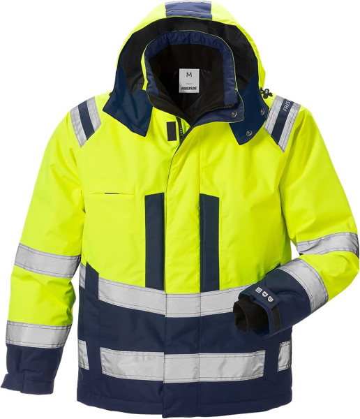 Fristads Warnschutz-Jacke High Vis Airtech® Winterjacke Kl. 3 4035 GTT Warnschutz-Gelb/Marine