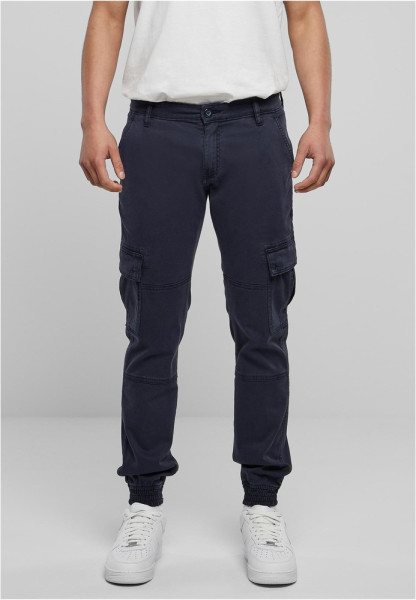 Urban Classics Washed Cargo Twill Jogging Pants Midnightnavy