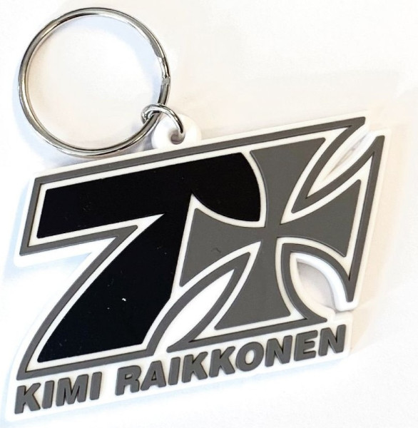 WCC West Coast Choppers Keychain Kimi Raikkönen Cross Seven Rubber Black/Grey