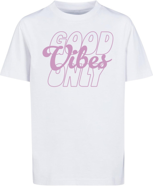 Mister Tee Kinder T-Shirt Good Vibes Only Wording Tee MTK289