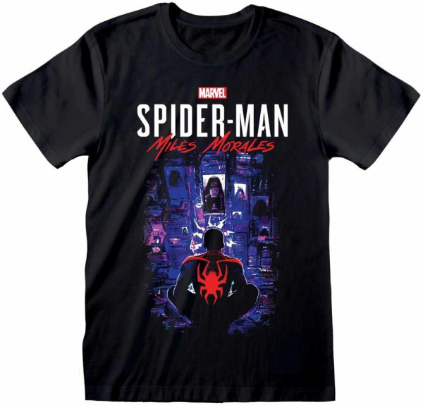 Spider-Man Miles Morales Videogame-City Overwatch (Unisex) T-Shirt