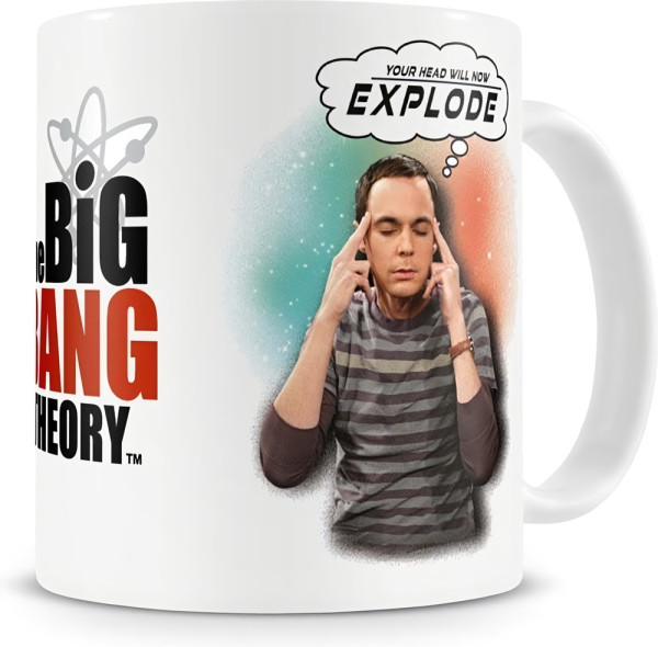 The Big Bang Theory Your Head Will Now Explode Coffee Mug Kaffeebecher White