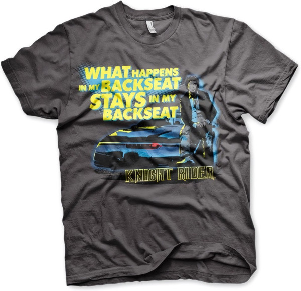 Knight Rider Backseat T-Shirt Dark-Grey