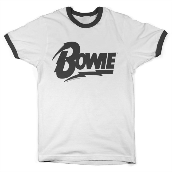 David Bowie Logo Ringer Tee PS-51-DBO009-H52-5