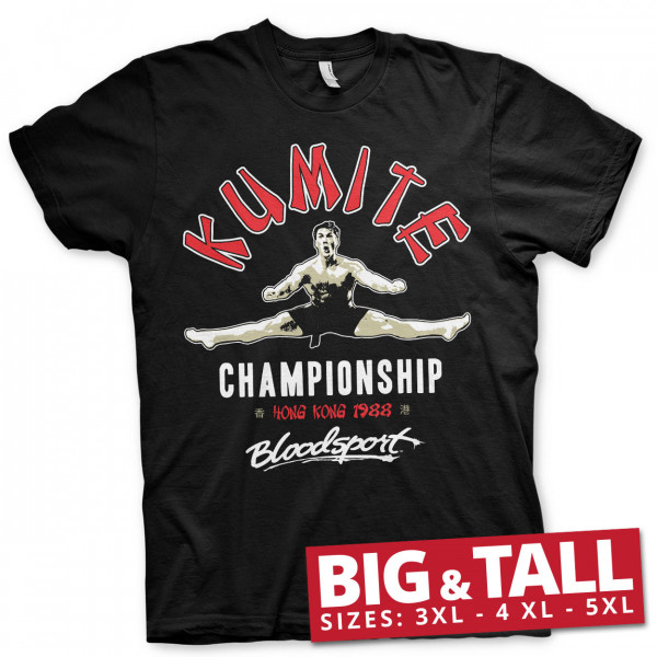 Bloodsport Kumite Championship Big & Tall T-Shirt Black