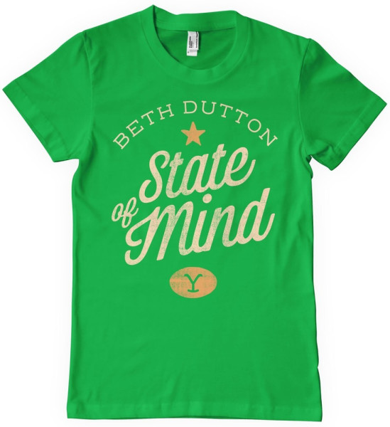 Yellowstone Beth Dutton State Of Mind T-Shirt Green