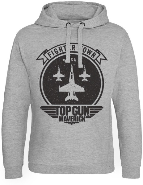 Top Gun Maverick Fighter Town Epic Hoodie Heather-Grey