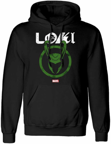 Marvel Studios Loki: Season 2 - Distressed Logo (Unisex Black Pullover Hoodie) Hoodie