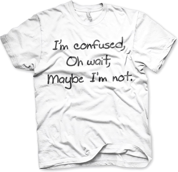 Hybris I'm Confused T-Shirt White