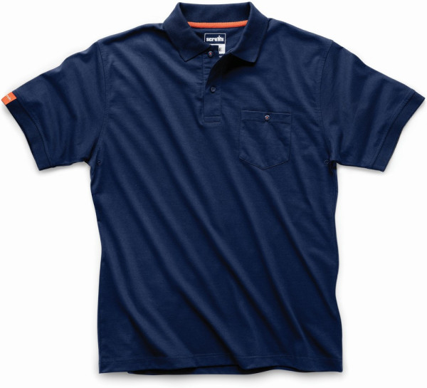 Scruffs T-Shirt Polohemd „Eco Worker“ -Marineblau