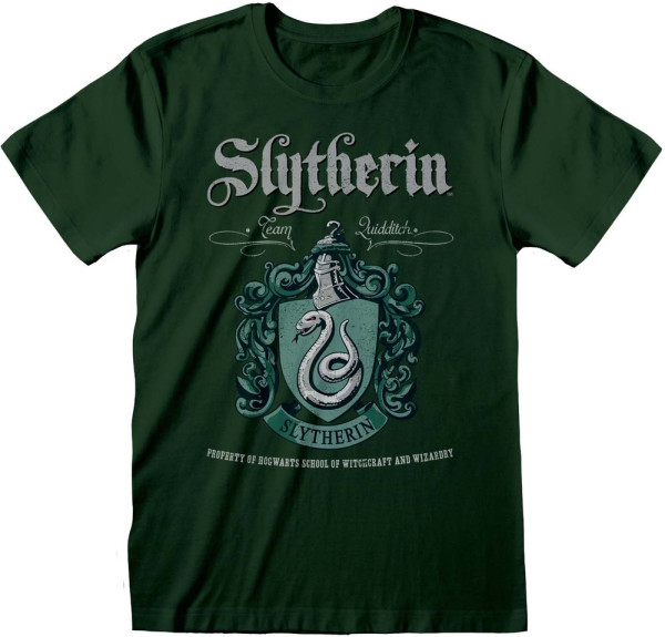 Harry Potter - Slytherin Crest T-Shirt Forest Green