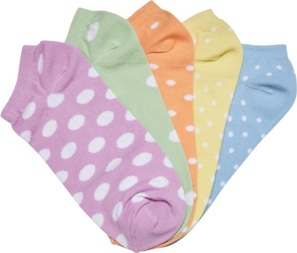 Urban Classics Socken No Show Socks Dots 5-Pack Summercolor