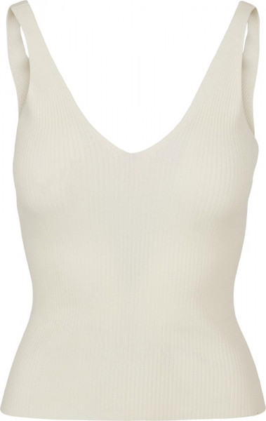 Urban Classics Damen Ladies Rib Knit Top Whitesand