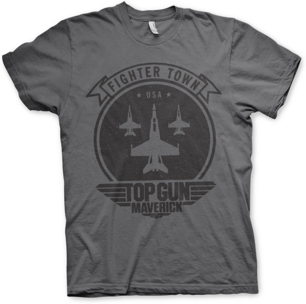 Top Gun Maverick Fighter Town T-Shirt Dark-Grey