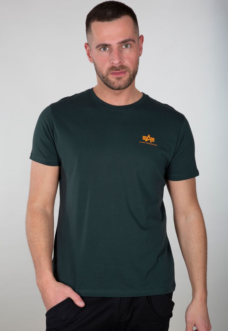 | Unisex Dark / | Tops Industries Alpha | Basic T-Shirt Petrol Men Small T-Shirts T Lifestyle / Logo