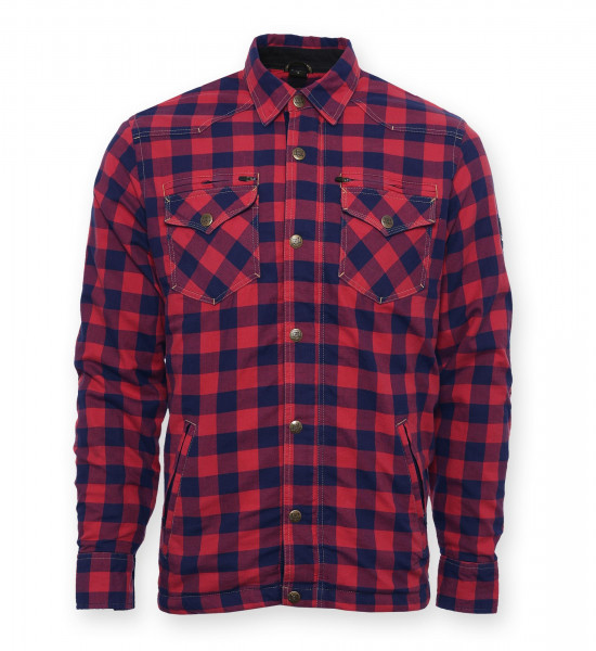Bores Lumberjack Premium Jacke Hemd in Holzfäller Optik Red/Blue