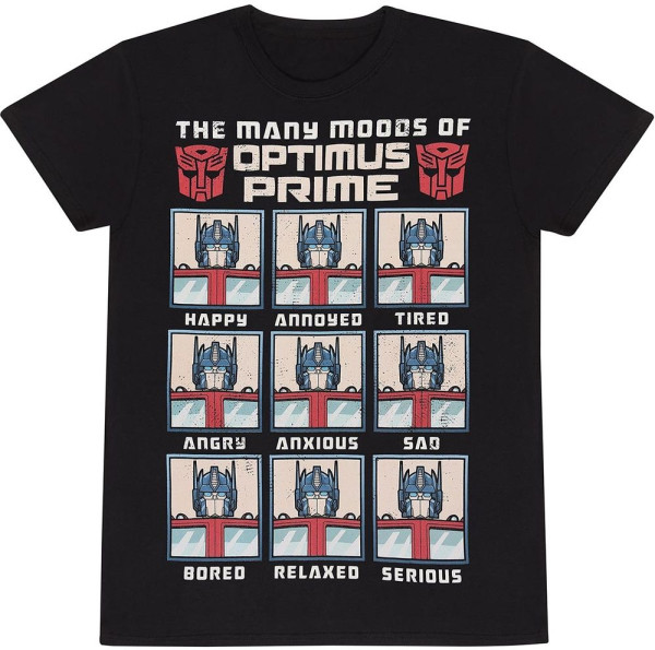 Transformers - Many Moods Of Optimus Prime T-Shirt