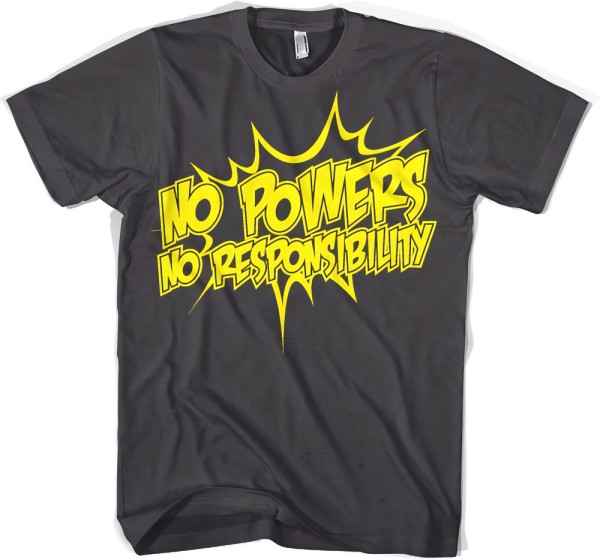 Hybris No Powers No Responsibility T-Shirt Dark-Grey