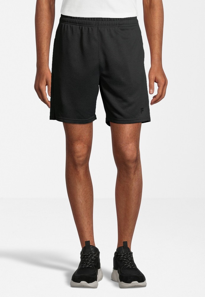 Black fila shorts online