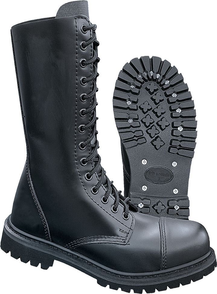 Brandit Schuh Phantom Boots 14 Eyelet in Black Schuhe Herren Lifestyle kustom kult