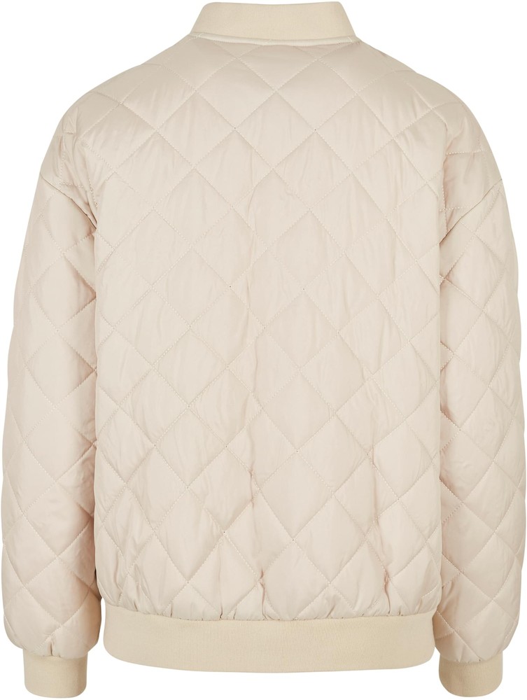 Urban Classics Damen Jacke Softseagrass Lifestyle Jackets Diamond Quilted | | Bomber Oversized Women Ladies Jacket 