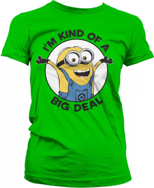 Minions I'm Kind Of A Big Deal Girly Tee Damen T-Shirt Green