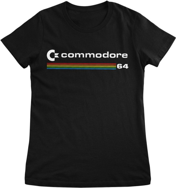 COMMODORE/C64 T-Shirt Commodore Logo Girly Tee LN-5-COM005-H61-7