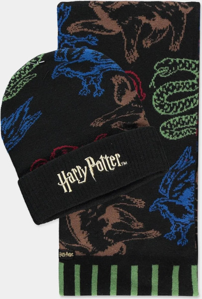 Harry Potter - Giftset (Beanie & Scarf) Black