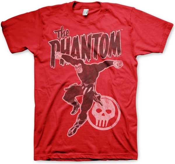 The Phantom Jump Distressed T-Shirt Red