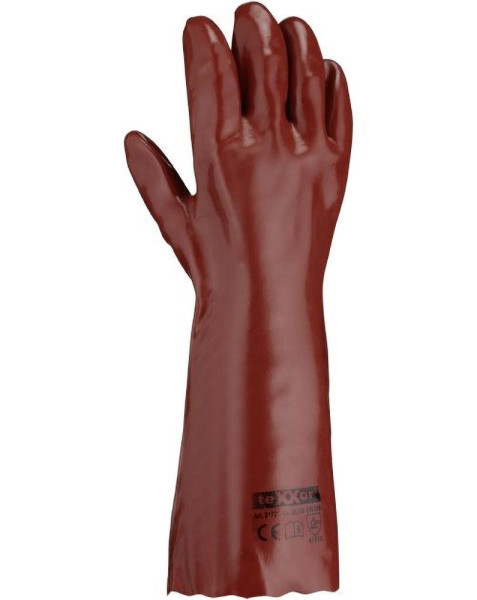 teXXor Pvc-Handschuhe Rotbraun (12 Stück) 2172