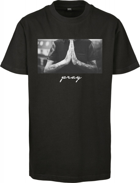 Mister Tee T-Shirt Kids Pray Tee Black