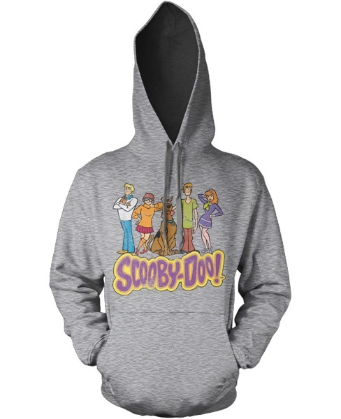 Team Scooby Doo Distressed Hoodie Heather-Grey