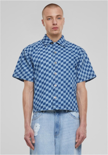 Urban Classics Hemd Laser Check Printed Boxy Shirt TB6694