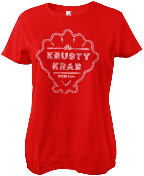 Spongebob The Krusty Krab Since 1999 Girly Tee Damen T-Shirt Red