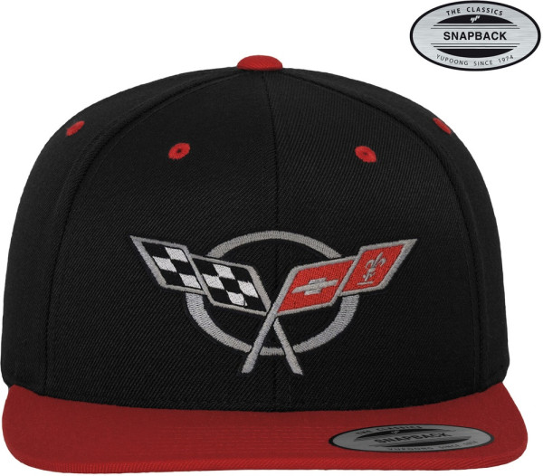 Corvette Cap C5 Flags Premium Snapback Cap GM-91-CORV9902-CB63