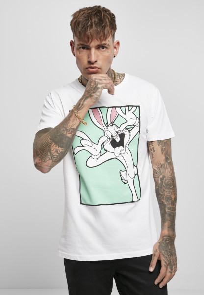 Merchcode T-Shirt Looney Tunes Bugs Bunny Funny Face Tee White