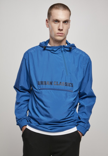 Urban Classics Pullover Commuter Pull Over Jacket Sporty Blue