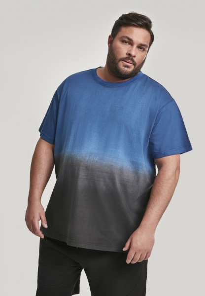 Urban Classics T-Shirt Dip Dyed Tee Midnightnavy/Black